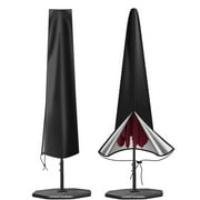 Jikolililili Patio Umbrella Cover, Oxford Fabric Patio Umbrella Covers Waterproof with Zip, for 9ft to 12ft Garden Outdoor Umbrella