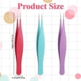3 PCS Needle Nose Tweezers Fine Point Tweezer Precision Ingrown Hair 3-pcs-needle-nose-tweezers-fine-point-tweezer-precision-ingrown-hair