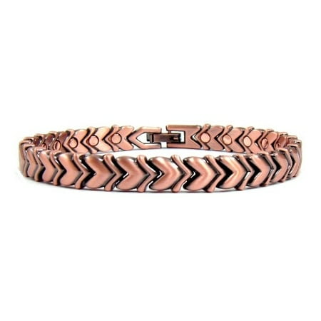 copper bracelet magnetic hearts tunnel carpal happy arthritis relief pain therapy walmart