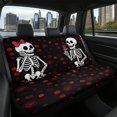 thumbnail image 7 of Chririnla Car Back Seat Covers for Auto Interior Automotive, Skeleton Couple 2 Pack Car Rear Seat Protectors Protects Against Dog Hair Easy to Install, 7 of 7