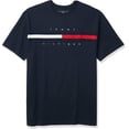 thumbnail image 4 of Tommy Hilfiger mens Short Sleeve Logo T-shirt T Shirt, Sky Captain, Large US, 4 of 4