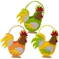 thumbnail image 4 of 2026 Easter Candy Bag Felt Rooster Tote Bags Funny Colorful Chicken Basket Cock Kids Gifts Packaging Bags Spring Easter Party Decor, 4 of 9