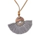 thumbnail image 1 of Collar de tela Sonducket para mujer colgante de moda gris, 1 of 6