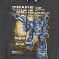 thumbnail image 2 of Transformers 40th Anniversary Bruticus Box Unisex Adult Pull-Over Heather Hoodie, Black Heather, Medium, 2 of 3