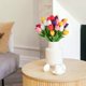 thumbnail image 2 of 10 tulipanes artificiales de tacto real, flores falsas a granel para el Día de la Madre, el hogar, la oficina, centros de mesa, interiores y exteriores, decoraciones de primavera y Pascua., 2 of 6