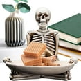 thumbnail image 4 of Eoozwa Skull Decor Halloween Candy Bowl Dish Large for Home Office Desk Decorations Skull Candy Tray Holder Snack with Hand Skulls Serving Bowl Desk Decor, 4 of 5