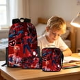thumbnail image 3 of 3Pcs Large Capacity Spider Hero Bookbag Comic Pattern Teen Student Rucksack for School Travel Daypack with Heavy Duty Web Design Pattern, 3 of 6