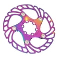 thumbnail image 1 of Floating Disc Rotor, Disc Brake Rotor Bike High Hardness Floating Rotor Colorful 6 Nails Mountain Bike Stainless Steel Disc Brake Rotor, 1 of 8