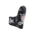 thumbnail image 2 of Cubierta de la cabeza del palo de golf shamjiam PU Golf Mallet Putter Head Cover Negro en forma de L, 2 of 9
