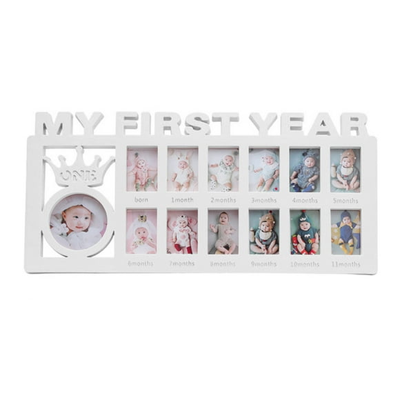 Keepsake Photo Frame, Record Growth Thickened Cardboard Sturdy Structure Memories Photo Frame for Desktops Decor