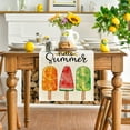 thumbnail image 3 of Sm:)e Summer Popsicle Table Runner Ice Cream Themed Birthday Party Farmhouse Kitchen Dining Room Home Decoration,13 x 72 Inch, 3 of 5