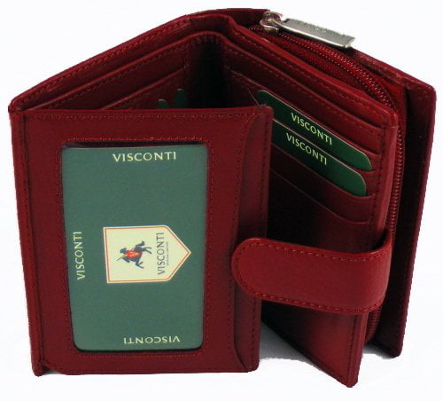 Soft Leather Wallet Trifold Mens New in Gift Box Designer Visconti Alpine 63 
