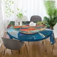 thumbnail image 3 of Yayeee Tablecloths 60" x 120" Rectangle Wrinkle Resistant Party Table Cover, Art Goldfish Bowl, 3 of 8