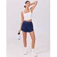 thumbnail image 7 of Pinspark Women's High Waisted Running Shorts Tummy Control Quick Dry Sports Shorts with Mesh Liner, 7 of 7