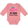 thumbnail image 3 of Inktastic Girls Fishing with Daddy Girls Long Sleeve Baby Bodysuit, 3 of 5