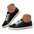 thumbnail image 3 of YLYL Women's Men's Canvas Sneakers Low Top Lace up Rubber Sole Lightweight Fashion Casual Walking Shoes, 3 of 8