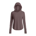 thumbnail image 4 of Only Moment Under 15$ Shirt Outdoor Sun Shield Hooded Jacket For Women Long Sleeve Zip Up Lightweight Quick Dry Athletic Hiking Fishing Sun Shirt With Pockets, 4 of 4