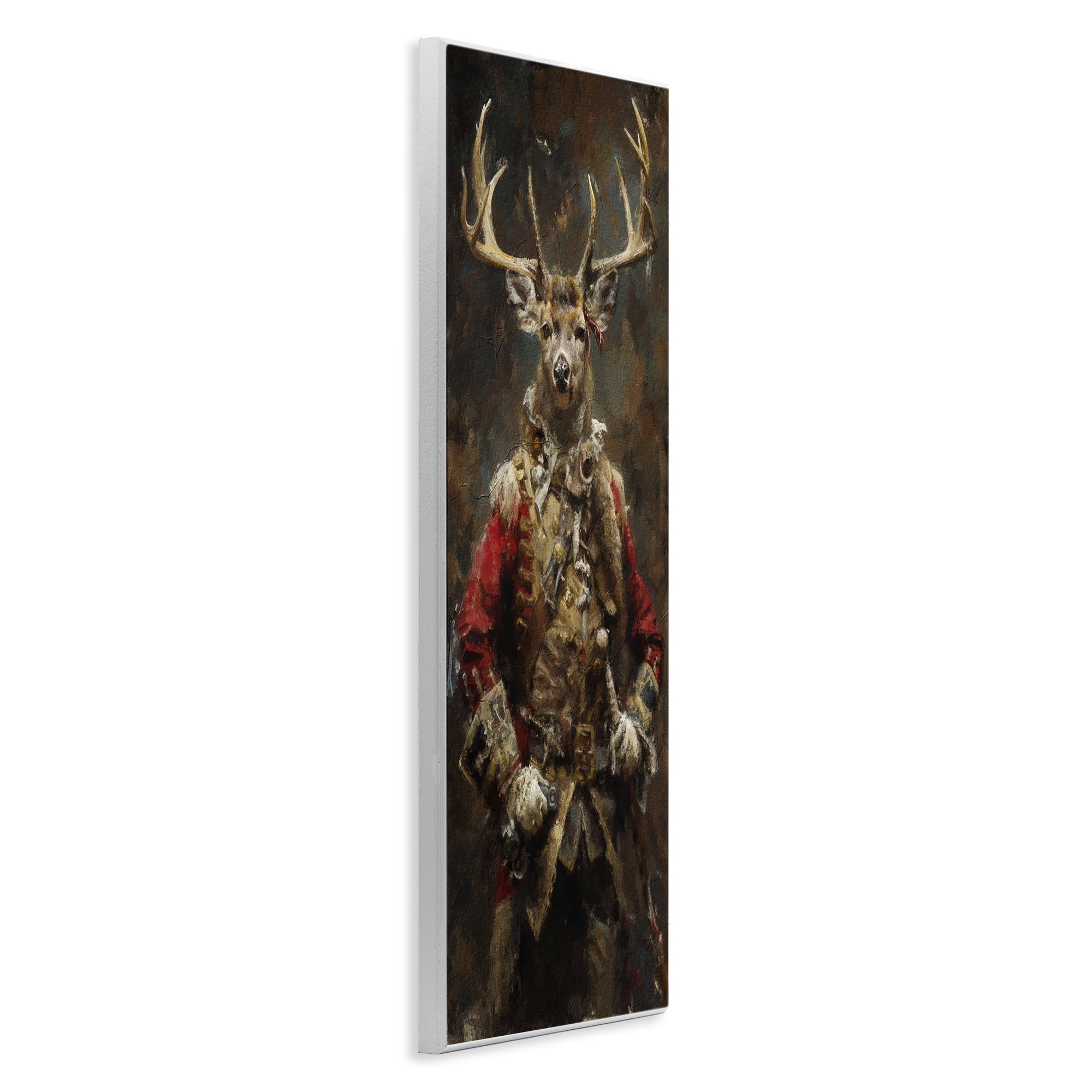 Stupell Industries Regal Deer Portrait Animals & Insects Painting Unframed Art Print Wall Art, 7 x 17