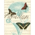thumbnail image 3 of Vision Studio 19x24 Black Modern Framed Museum Art Print Titled - Papillon Melange IV, 3 of 5