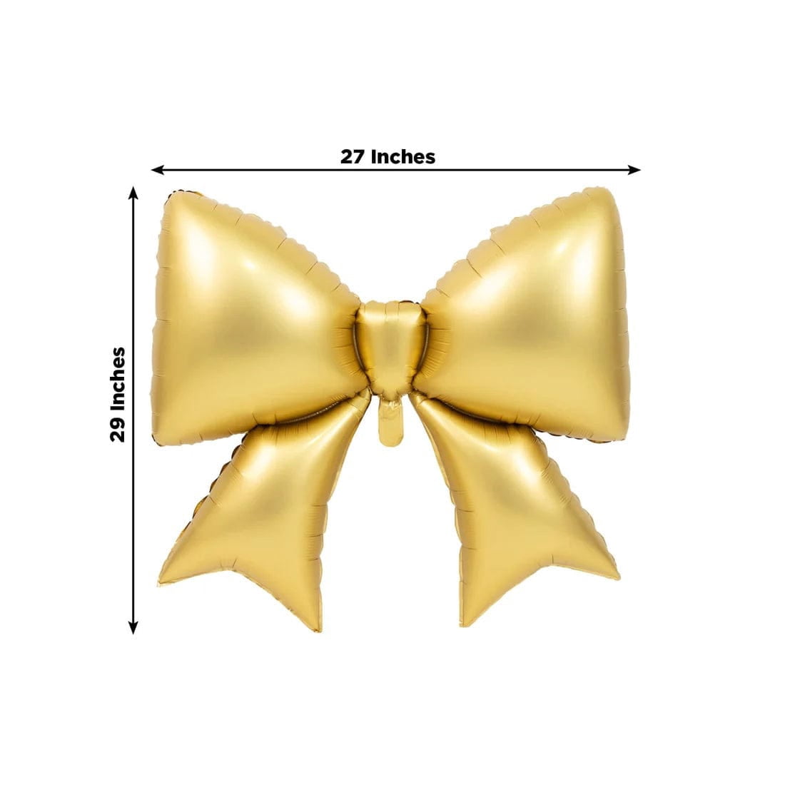 10 Gold 29x27 in Matte Giant Bow Mylar Foil Balloons Wedding Party Event Decorations