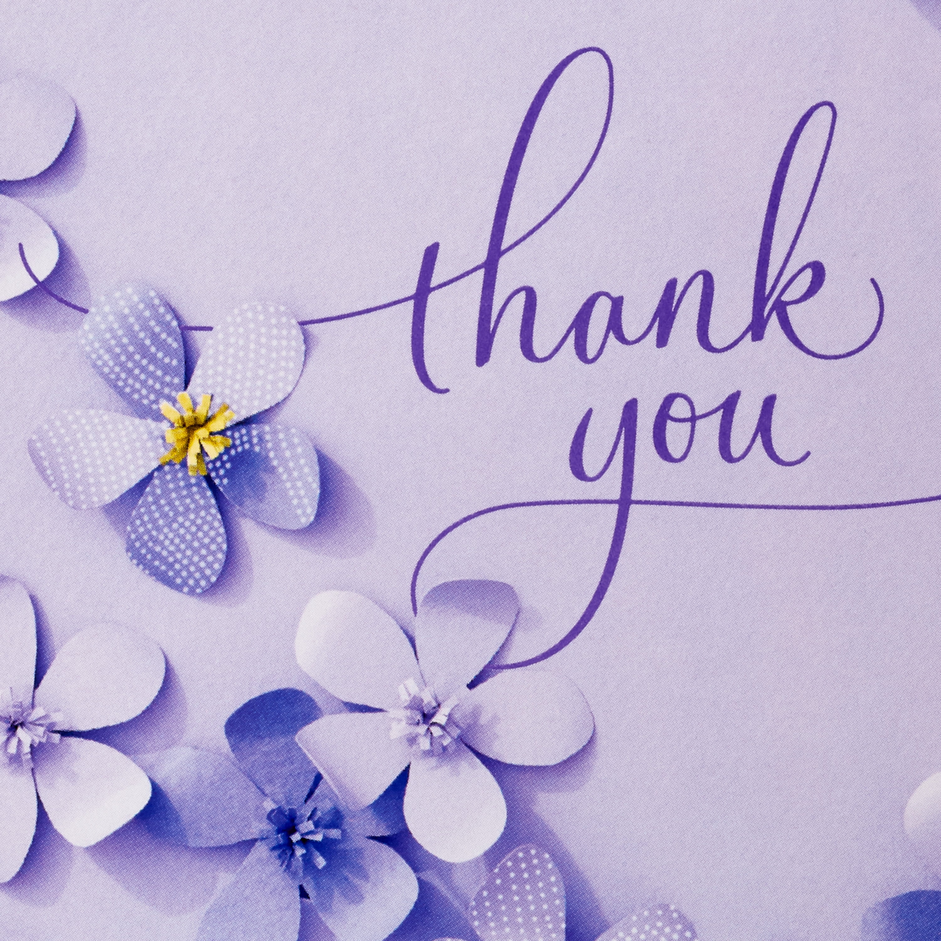 Hallmark Thank-You Notes (Lavender Script), 24 ct.