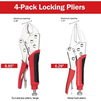 Koolsoo Face Clamp Locking Pliers C Pliers Locking Pliers 10 Inch With Swivel Pads For Pocket Hole Joinery Workshop Cabinetry