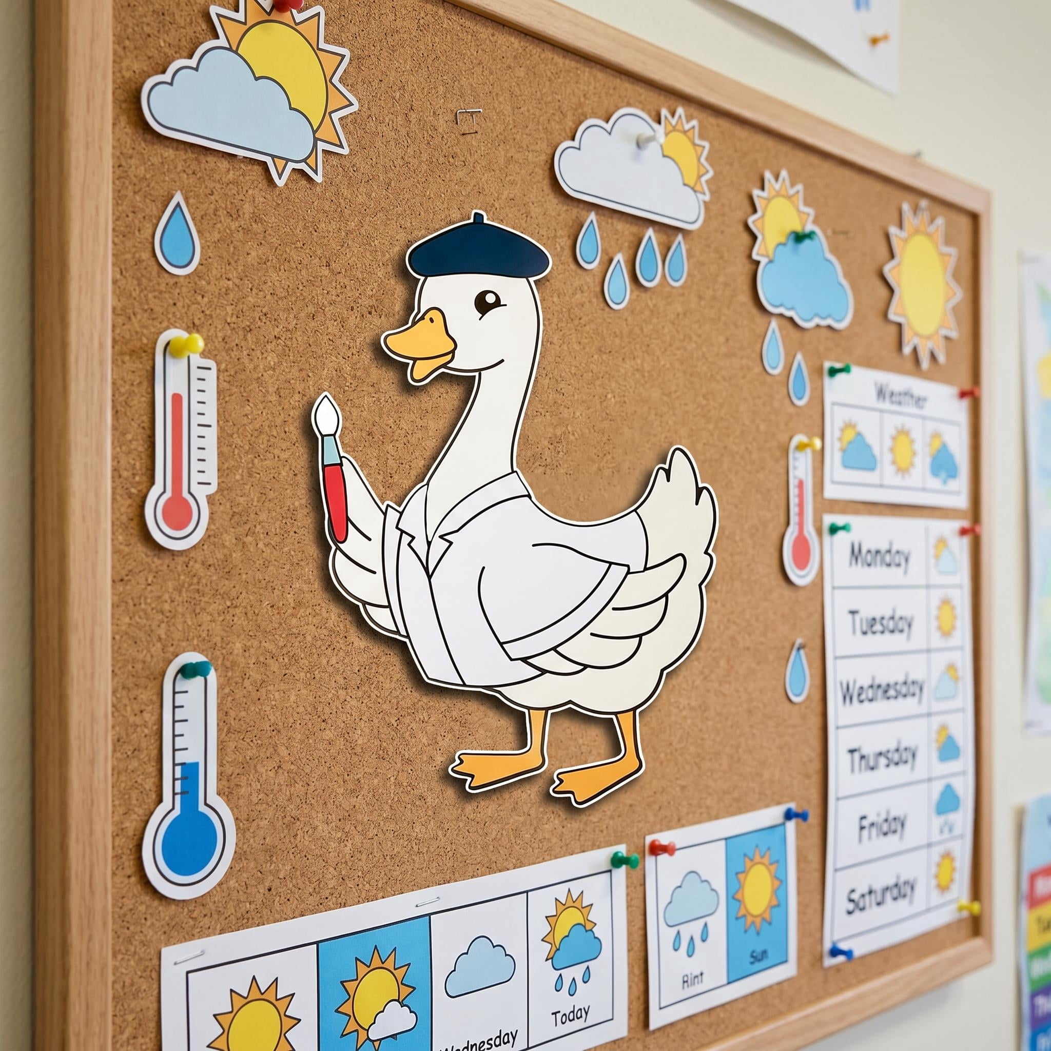 Pen+Gear Silly Goose Classroom Decorations Set, 49 Pieces, Multiform