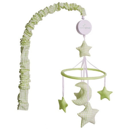 Seed Sprout Stars and Moon Mobile - Green Apple