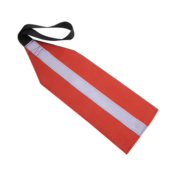 Mefallenssiah Kayak Canoe Red Tip Sign Reflective Strip Webbing Travel Flag