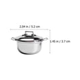 thumbnail image 2 of QUMIIRITY 3Pcs Play Kitchen Utensils Alloy Silver Round Toy for Home Decoration and Photography, 2 of 8