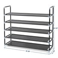 thumbnail image 4 of Ktaxon 5 Tiers Shoe Storage Rack Tower Cabinet Organizer, 25 Pairs, for Entryway, Hallway and Closet Space Saving Storage and Organization, 4 of 10