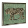 thumbnail image 3 of Stupell Industries Traditional Fierce Leopard on Green Brown Floating Frame Canvas Art, 21 x 17, by June Erica Vess, 3 of 8