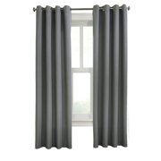 Habitat Margaret Light Filtering Window Treatment Grommet Curtain Panel for Bedroom 52 x 84 Charcoal
