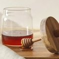thumbnail image 5 of Juego de tarros de vidrio para almacenar miel, organizador de cocina y recipiente de almacenamiento con tapa de madera, recipiente hermético, artículos de cocina, 5 of 5