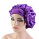 thumbnail image 1 of Gorro de dormir extragrande de satén con cintas anchas ajustables para cabello largo, paquete de 3 gorros de seda para el cabello., 1 of 5