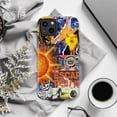 thumbnail image 6 of Abstract Mixed Media Art Phone Case with Surreal Sun, Cat Portrait, and Bold Text Escape Reality, Vibrant Colorful Protective Cover for iPhone 16 15 14 13 12 11 Pro Max Mini, 6 of 6