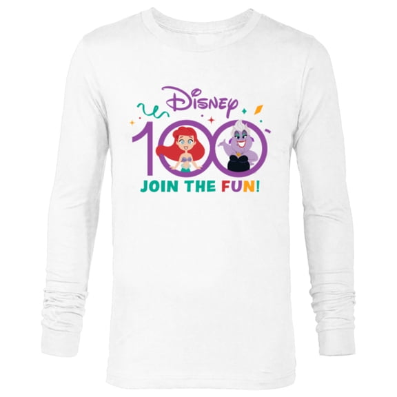Disney 100 Anniversary The Little Mermaid Join the Fun D100 - Long Sleeve T-Shirt for Men - Customized-White
