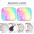 thumbnail image 6 of Xecao Fish Scale for Foldable Car Sun Shades (2-Pack) offer sun protection with an easy-fold design for convenient windshield shading., 6 of 7
