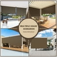 thumbnail image 5 of YODOLLA Outdoor Roller Shade, 8"(W) x8(H) Sun Shade Cover Canopy with 99% UV Protection, 220GSM HDPE Exterior Cordless Roll Up Shade Blinds Privacy Screen for Patio, Pergola, Gazebo, Mocha, 5 of 11