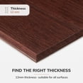 thumbnail image 6 of Anji Mountain 42" x 48" Bamboo Chair Mat for Carpet and Hard Floor, 12mm - Rectangular without Lip, Dark Cherry, 6 of 7
