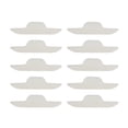 thumbnail image 3 of 5 x 10 piezas de almohadillas desechables para el sudor del cuello, almohadillas para el cuello blancas 2 piezas, 3 of 8
