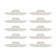 thumbnail image 3 of 5 x 10 piezas de almohadillas desechables para el sudor del cuello, almohadillas para el cuello blancas 2 piezas, 3 of 8