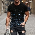 thumbnail image 3 of Cameland Nouveau T-Shirt pour Homme à la Mode Impression 3D Faisceau de Ciel Non Localisé Manches Courtes Col Rond T-Shirt Haut de Sport Décontracté Blouses, 3 of 5