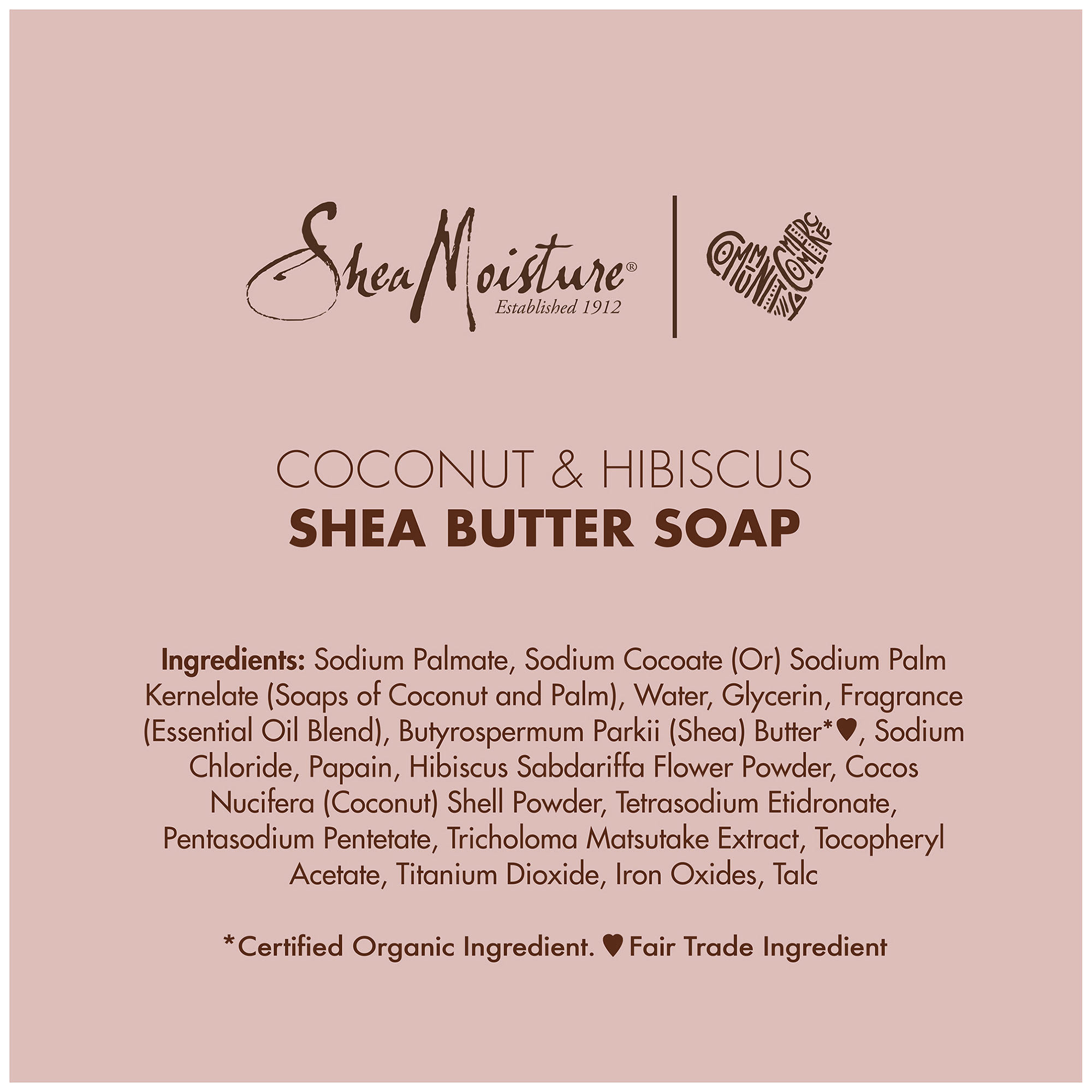 shea moisture coconut & hibiscus shea butter soap