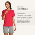 thumbnail image 2 of Lands' End Essentials Women's Short-Sleeve Soft Cotton T-Shirt - Tailored Feminine Fit, 2 of 5