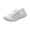 White, variant on Womens Canvas Low Top Sneakers Casual Classic Flat Slip on Shoes Fashion Non Slip Lightweight Tennis Footwear for Walking Shopping White Size 6.5