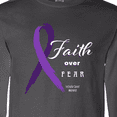 thumbnail image 4 of Inktastic Testicular Cancer Awareness Faith over Fear Long Sleeve T-Shirt, 4 of 5