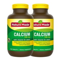 2 PACK | Nature Made 750mg Calcium Tablets, 300 ct.