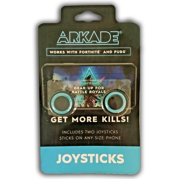 Arkade Mobile Gaming Joysticks for All Smartphones, Work with PUBG and Fortnite, 2 Joysticks