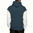 thumbnail image 4 of Gytharion Men's Hooded Sweatshirts Lightweight Casual Half-Zip Pullover Top Loose Comfy Long Sleeve Winter Hoodie with Pocket, 4 of 7